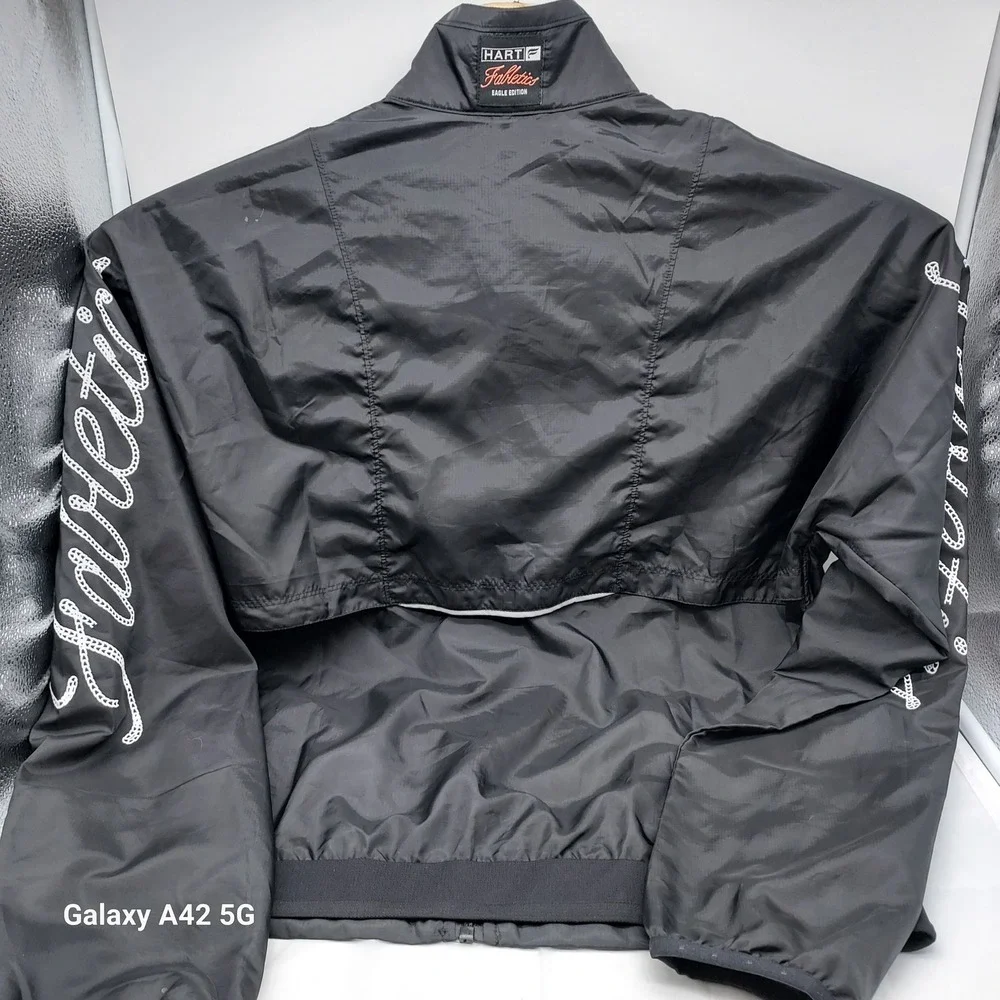 Fabletics Kevin Hart Eagle‎ Edition Golf Windbreaker Jacket Black Mens Medium